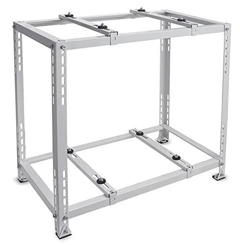 Klimaanlagen-Stützhalterung, Bodenständer mit zwei Ebenen, Bodenhalterung für Mini-Split-Klimaanlagen, Hochleistungs-Kondensatorständer aus verzinktem Stahl, Universal-AC-Halterung, Wärmepumpenbasis von Fadiadem