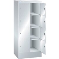 LISTA Fächerschrank, (BxTxH) 610x500x1395mm, 2x4 Fächer, Zylinderschloss von Lista