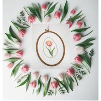 Stickring "Feine Tulpe" Kreuzstich Nach Ch. Dahlbeck 12x15cm Fensterdeko Stickrahmenbild Stickring "Feine Tulpe" Kreuzstich Nach Ch. Dahlbeck 12x15cm Fensterdeko Stickrahmenbild von FaedenueberKreuz