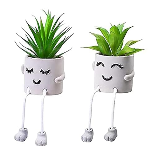 Faeymth (2 Stück Simulation Sukkulenten Interessante Pflanze Bonsai Dekoration Büro Desktop Gefälschte Grünpflanze Dekorative Ornamente von Faeymth