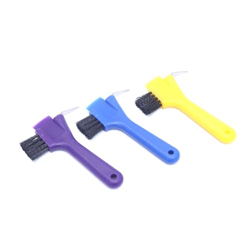 Faeymth 3PCS Robuste Hufkratzbürste für Pferde mit, Tragbarer Hufkratzer, Zufällige Farbe Faeymth 3PCS Robuste Hufkratzbürste für Pferde mit, Tragbarer Hufkratzer, Zufällige Farbe von Faeymth
