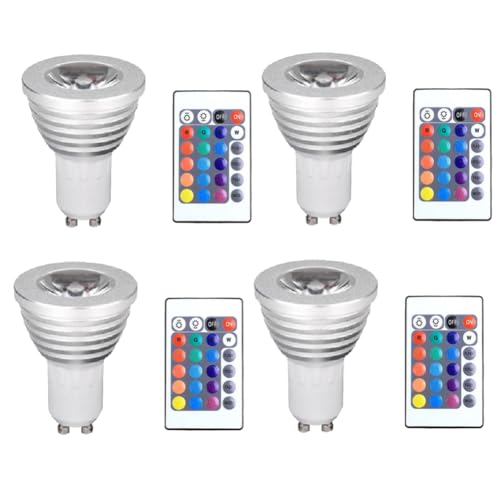 Faeymth 4pcs GU10 Lampen und 1 Fernbedienung mit Speicherfunktion 4 Dynamische Beleuchtungsmodi Spotlicht 17 Farben Spot Licht Wechselbar Faeymth 4pcs GU10 Lampen und 1 Fernbedienung mit Speicherfunktion 4 Dynamische Beleuchtungsmodi Spotlicht 17 Farben Spot Licht Wechselbar von Faeymth