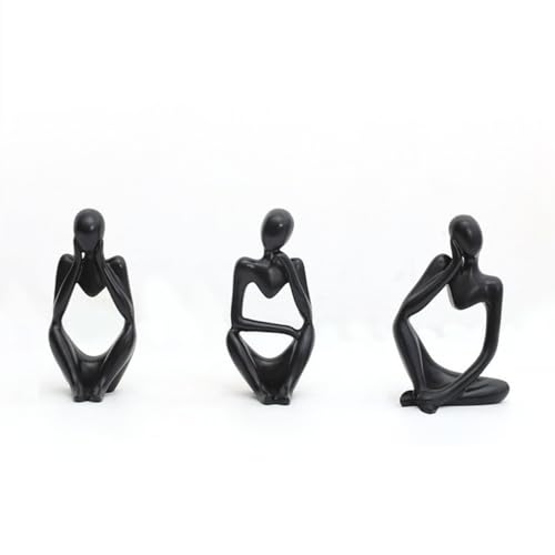 Fafaherr Denker Figuren Arts, Skulptur Denker-Pose Figur Body Polyresin Denker-Statuen Kunst Dekor Geschenk Für Sammlung Kunstgeschenk Moderne nordische Harz Denker Figur Dekoration von Fafaherr