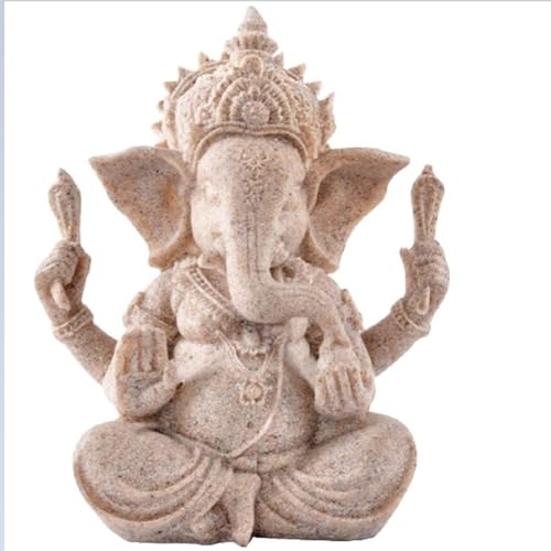 Fafaherr Ganesha-Elefantengott Figur, Elefanten-Hindu-Skulptur-Figuren Ganesha Buddha Handgefertigte Skulptur Indische Ganesha-Idol-Figur Aus Kunstharz Dekoration für Zuhause, Handwerk, Geschenke von Fafaherr