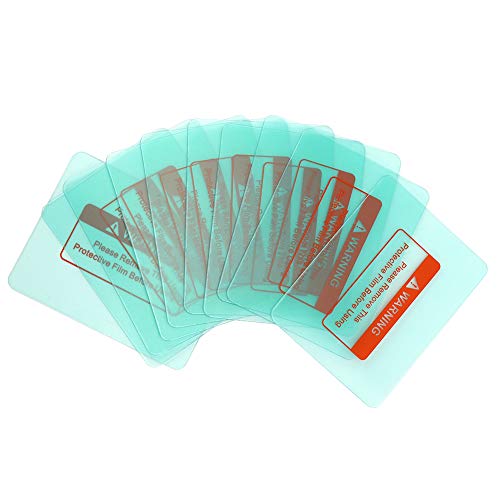 10 Stück Schweißhelmlinse Transparente Schutzplatten Ersatzlinse Vorsatzscheiben 116 x 90 mm Schweißschutzlinsenersatz Schweißerhelm Linsenabdeckung Schweißen Zubehör von Fafeicy