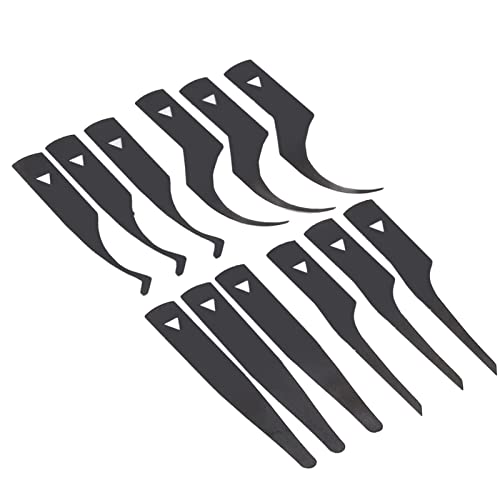 12-teilige BGA-Reparaturklinge, SK5-Stahl-IC-Chip-Wartung Dünne Messerklinge, Zum Entfernen des Netzteils, Schaufeln von CPU-Kleber von Fafeicy