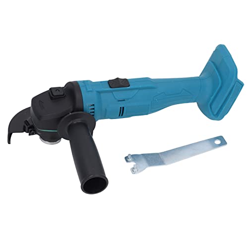 18 V Lithium-Batterie, Kabelloser Winkelschleifer, Metallschleifer, Elektrische Schneid- und Poliermaschine, Blau von Fafeicy