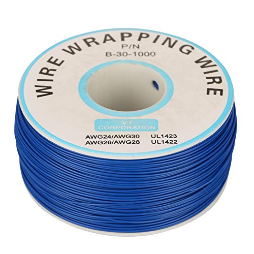 30AWG Wickeldraht Einfacher Kupferkabel 200 Meter(Blau) von Fafeicy