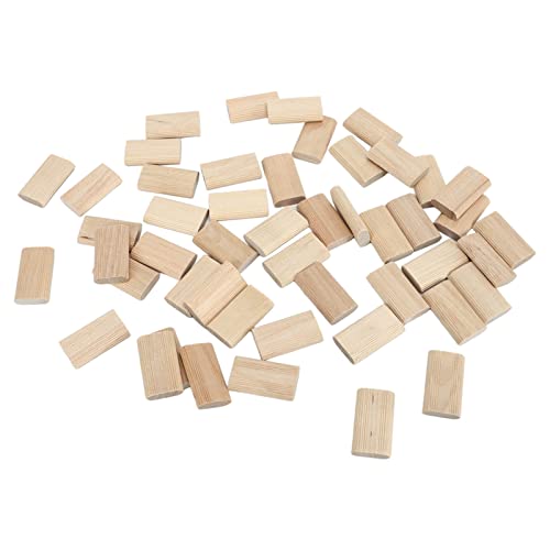50 Stück Domino-Zapfen aus Buche, 8 X 40 Mm / 0,31 X 1,57 Zoll, Lose Zapfen, Holzbearbeitungszubehör, Zum Spleißen von Möbeln, Möbelbau und Rahmentechnik von Fafeicy