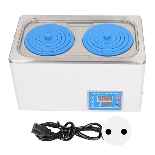 8L Thermostat-Wasserbadheizung, Digitale Labor-Thermostat-Wasserbäder mit Wählbaren Öffnungen für die Lebensmittelerwärmung Im Labor, Chemisch-biologische (EU-Stecker 220 V) von Fafeicy