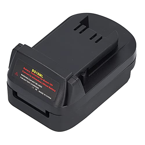 Akku-Adapter Akku Akku-Akku-Konverter für Bosch 18V für Milwaukee Lithium-Elektro Werkzeug BS18ML von Fafeicy