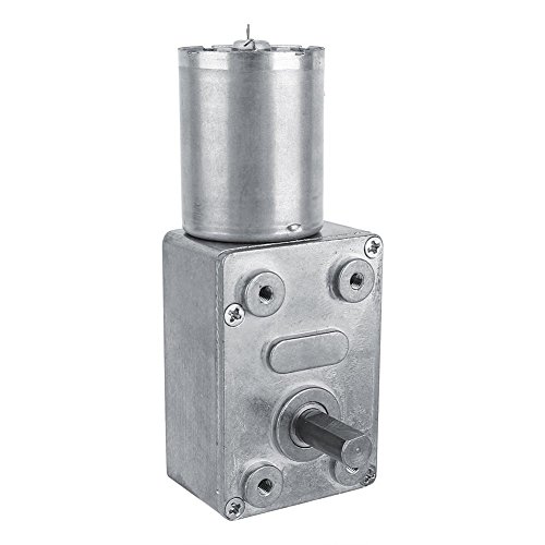 Getriebemotor DC 12V Schneckengetriebemotor mit Hohem Drehmoment CW/CCW Drehzahlminderungsmotor Wendbarer Getriebemotor(40RPM) von Fafeicy