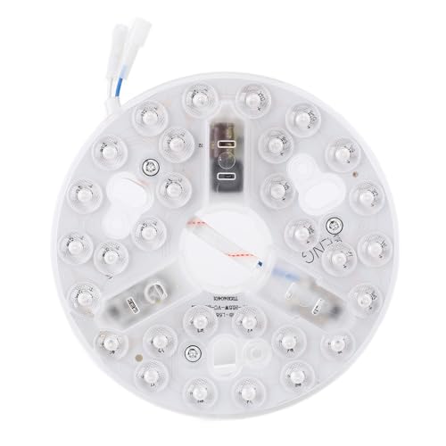 Deckenlüfter LED -Licht Ersatz 15W 3cct Dimmable Retrofit Kit mit Speicherfunktion Universal Aluminiumbasis Kompatibel mit den Meisten Deckenventilatoren und Dimmer (5,3 -Zoll von Fafeicy