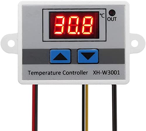 Digitaler Temperaturregler, Thermostat Heiz und Kühlschalter, mit wasserdichter Sensorsonde, für Inkubation Gerätekasten Klimaanlage Temperaturüberwachung Schrankkühlsystem(110-220V), Temperaturregler von Fafeicy