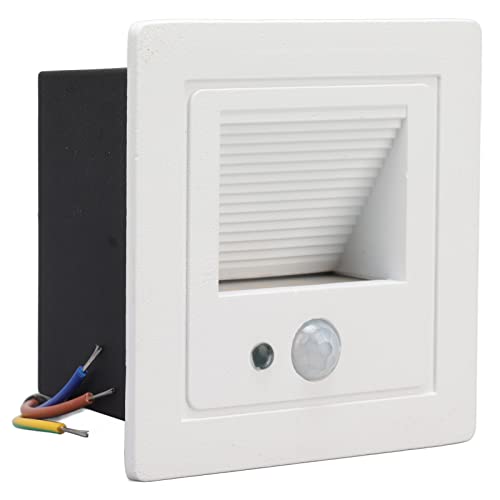 Eckwandlampe mit Bewegungssensor Eingebettetes Veranda Licht, Treppenleuchten, IP65 für Innen Im Freien, 3W -LED -Schrittlicht für Treppe, Warmer Weißer Eisen Backlack Eckwandlampe mit Bewegungssensor Eingebettetes Veranda Licht, Treppenleuchten, IP65 für Innen Im Freien, 3W -LED -Schrittlicht für Treppe, Warmer Weißer Eisen Backlack von Fafeicy