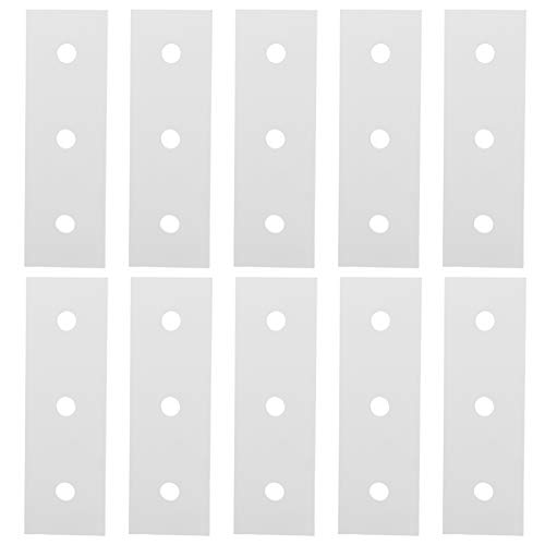 Fafeicy 10 Stück Aluminium Flachverbindungsplatte, flache, gerade Reparaturverbindungsplatten, zur Verstärkung von Flachflächenverbindungen, Umzäunung(4040‑3 Hole), Halterungen Und von Fafeicy