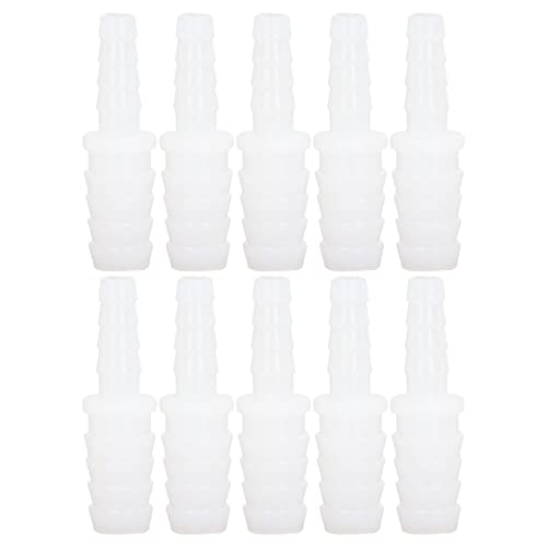 Fafeicy 10 Stück Kunststoff-Schlauchverschraubung, PP-Rohrverbinder, Widerhaken, Reduzierstück, Gerades Set, Verbindungsadapter, Konverter mit Gewinde(6-9mm conversion head) von Fafeicy