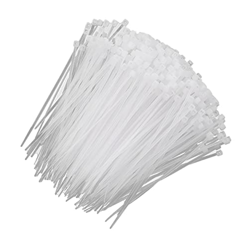 Fafeicy 1000 Pack White Plastic Cable Reißverschluss 3 X 100 Mm Selbstverriegelungsdrahtbindungen für Home Office Garage Organization (3x100) von Fafeicy