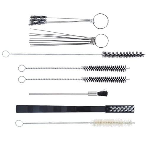 Fafeicy 19Pcs Set Airbrush Reinigungsset, Spray Tools Cleaner für Spritzpistolen, mit Röhrenbürste, Genauigkeitsnadel, Spiralrohr Staubentfernungsbürste, zum Reinigen des Düsenlochs Fafeicy 19Pcs Set Airbrush Reinigungsset, Spray Tools Cleaner für Spritzpistolen, mit Röhrenbürste, Genauigkeitsnadel, Spiralrohr Staubentfernungsbürste, zum Reinigen des Düsenlochs von Fafeicy