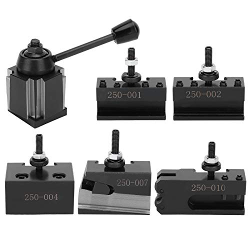 Fafeicy 250-0 Wedge -Werkzeugpostkit Hochgeschwindigkeits -Stahlkolben -Werkzeughalter für CNC -Drehmaschine, Präzisionsboden mit 5 Schneiderhaltern, Ideal für die Metallbearbeitung Fafeicy 250-0 Wedge -Werkzeugpostkit Hochgeschwindigkeits -Stahlkolben -Werkzeughalter für CNC -Drehmaschine, Präzisionsboden mit 5 Schneiderhaltern, Ideal für die Metallbearbeitung von Fafeicy