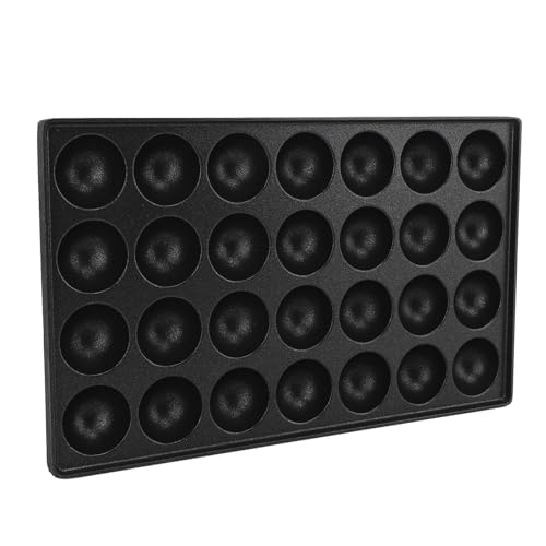 Fafeicy 28 Loch Takoyaki Bratpfanne - Nicht -Stick Fleischbällchen Pfanne für Tintenfisch, Bequemes Aluminium Backblech für Wachteleier, Einfach zu Bedienen Ideal für Besondere Anlässe von Fafeicy
