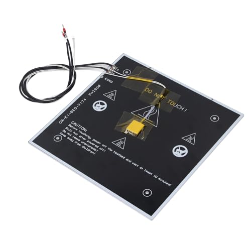 Fafeicy 3D -Drucker Erhitztes Bett 24 V 280W Aluminium Brutbettkit für K1 K1C mit Gegenkolbendesign Vorgeschweißte Drähte 235x235x3mm von Fafeicy