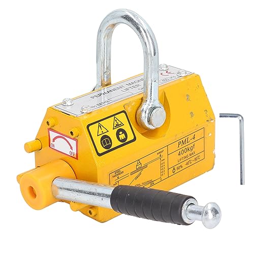 Fafeicy 400 Kg Permanenter Magnetlifter mit Sicherheitsgriff N42 Neodym Magnet für Stahlplattenhebe Im Werkslager -Dock von Fafeicy