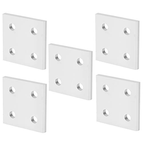 Fafeicy 5Pcs 4‑Hole Vertical Connecting Plate, Aluminium Profile Connecting Plate, Aluminum Extrusion Joining Board for Linear Extension Connection, Overlapping, 3D Printer Frame(2040-4 Hole) von Fafeicy