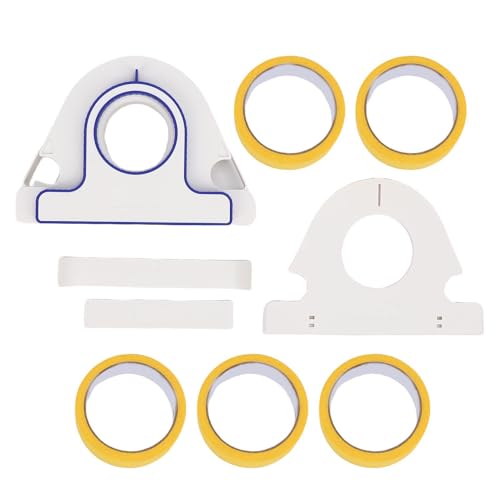 Fafeicy 6-teiliges Dekoratives Tape-Applikator-Set,5 Rollen 25mm Breites Klebeband Manuelle Maskierung Cutter Geeignet für Fenster, Türen von Fafeicy