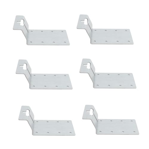 Fafeicy 6pcs T nach Montageklammern Eisen Multifunktional Vertikaler Unterstützung für Gartenarbeit von Fafeicy