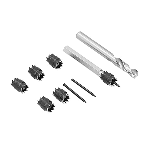 Fafeicy 9 -pcs -Spotschweißschneider, Bohrbit Doppelseitiger Metallentferner -Schneidwerkzeug -Kit mit 5 Ersatzblättern Zum Entfernen von Spot -Schweißplatten oder Metallplatten von Fafeicy