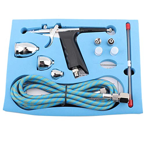 Fafeicy Airbrush Gun Kit Gravity Futterset mit 2cc 5cc 13cc Cups Verstellbarer Schwanzgriff für Modellmalerei Nagelkuchenkuchendekoration Fafeicy Airbrush Gun Kit Gravity Futterset mit 2cc 5cc 13cc Cups Verstellbarer Schwanzgriff für Modellmalerei Nagelkuchenkuchendekoration von Fafeicy