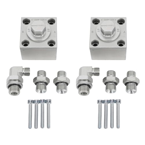 Fafeicy -Bagger -Ventil -Kit Legierter Legierungsstahl 3 -Wege Diverter -Set Hydraulikzubehör Kleine Bagger von Fafeicy