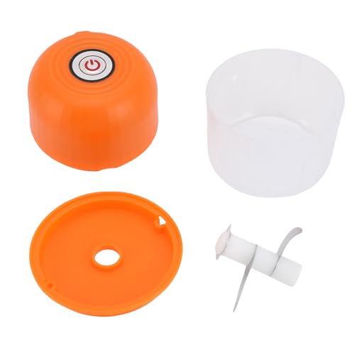 Fafeicy Compact 3 Blades Electric Knoblauch Mincer Knirscht Günstig Knoblauchhacker für das Kochen von Enthusiasten Abs Material Leichtes Design (ORANGE) von Fafeicy