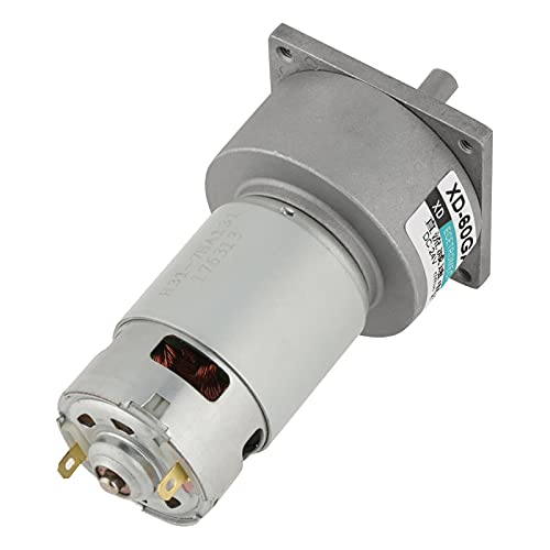 Fafeicy DC 12V 24 V 35W Metallgetriebe Motor 5 Bis 600 U per min Einstellbare Geschwindigkeit CW CCW Rotation für Automatisierungsgeräte (24v10 rev) von Fafeicy