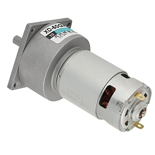 Fafeicy DC 12V 24 V 35W Metallgetriebe Motor 5 Bis 600 U per min Einstellbare Geschwindigkeit CW CCW Rotation für Automatisierungsgeräte (24v600 rev) von Fafeicy