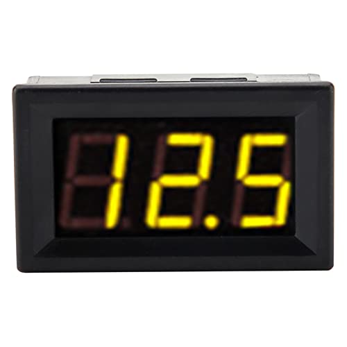 Fafeicy Digital Voltmeter, LED Voltmeter LED - für Messung des Haushaltsspannungsmeter (Schriftbeleuchtung Farbe Gelb) von Fafeicy
