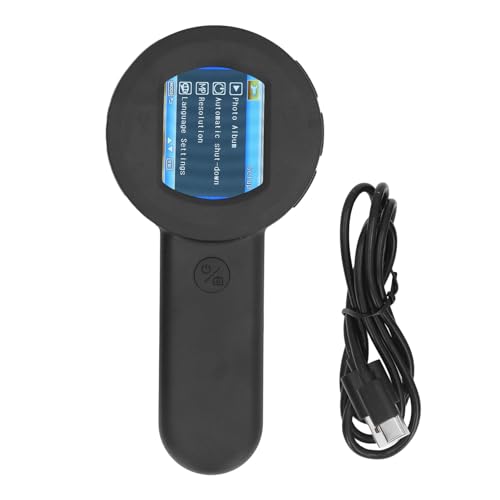 Fafeicy Elektronische Hands chluß Lupe, USB-Handheld Elektronische Lupe mit 8 LED-Leuchten Tragbare Desktop-Lupe für Schmuck, Uhren Reparatur von Fafeicy
