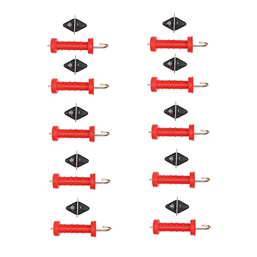 Fafeicy Elektrozaun Gate Griff, Roter Zaungriff 10pcs Kunststoffzaungriff mit 10 -pcs -Isolatoren Torgriff für Outdoor für Profi Fafeicy Elektrozaun Gate Griff, Roter Zaungriff 10pcs Kunststoffzaungriff mit 10 -pcs -Isolatoren Torgriff für Outdoor für Profi von Fafeicy