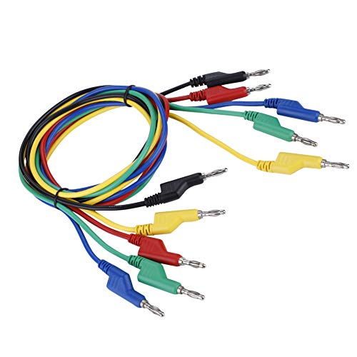 Fafeicy Farbcodiert 5 -Stcs P1036 Bananen -Plug Kabel Testkabel für Multimeter Einfache Messidentifikation von Fafeicy