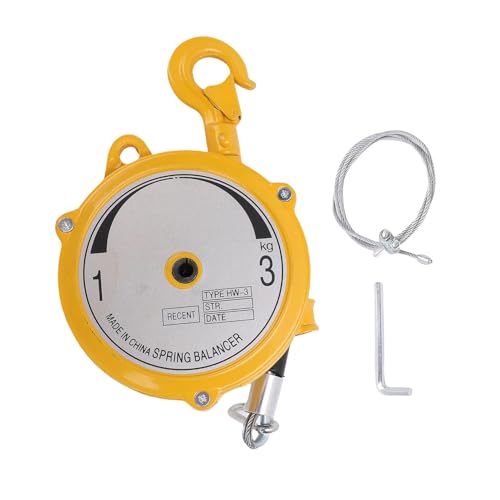 Fafeicy Federbalancer 3-5 Kg Selbstverriegelungsverriegelungsverriegelungsablenker mit 1,9 M Drahtseil und Haken für Schwere Werkzeuge Montageschweißarbeiten Fafeicy Federbalancer 3-5 Kg Selbstverriegelungsverriegelungsverriegelungsablenker mit 1,9 M Drahtseil und Haken für Schwere Werkzeuge Montageschweißarbeiten von Fafeicy