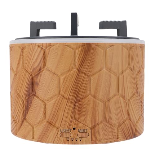 Fafeicy Feuerflamme Aromatherapie Diffusor Elegant 3 in 1 ätherisch Öl Diffusor Nachtlicht 400 Ml Holzkörner (EU-Stecker 100-240V) von Fafeicy