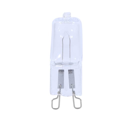 Fafeicy G9 -Halogen -Glühbirne, 10pcs 40W Clear Glass Glühbirne mit 2800k Warmem Gelbem Licht, 220 V G9 Halogenlampe für Kronleuchter, Scheinwerfer und Kristallklemmen von Fafeicy