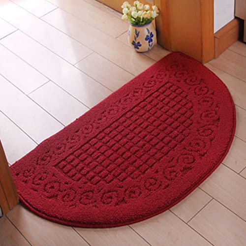 Fafeicy Halbkreis -Tormat -Anti Schlupf Absorptionsstaubfalle für Innen Im Freien, Polyesterfasermaterial für EIN Eingangszimmer Wohnen (48 * 78 cm) von Fafeicy