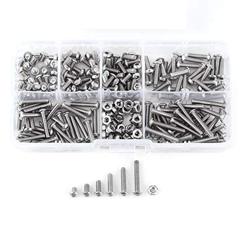 Fafeicy Hex Socket Knopfkopfschrauben, 230pcs M3 SS304 Edelstahlschrauben und -muttern Sortiments -Kit mit Aufbewahrungsbox, Reparatur-, Maschinen- und DIY -Projekten Fafeicy Hex Socket Knopfkopfschrauben, 230pcs M3 SS304 Edelstahlschrauben und -muttern Sortiments -Kit mit Aufbewahrungsbox, Reparatur-, Maschinen- und DIY -Projekten von Fafeicy