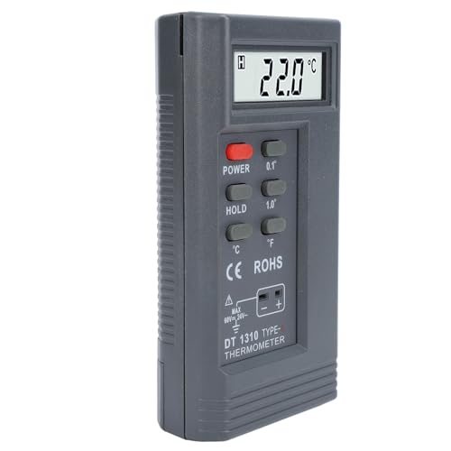 Fafeicy K Typ Digitales Thermometer HLK Temperaturmesser Thermoelementsensor mit Großem LCD -Display von Fafeicy