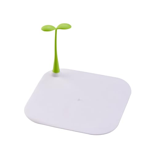 Fafeicy KOME Sprossen Bodenabfluss Abdeckungsabdeckung Silikonwanne Abflussstopp mit Einzigartigen Soja -Spanrouts Design Flacher Spüle Stopper für Heimatbad und Küche (WHITE) von Fafeicy