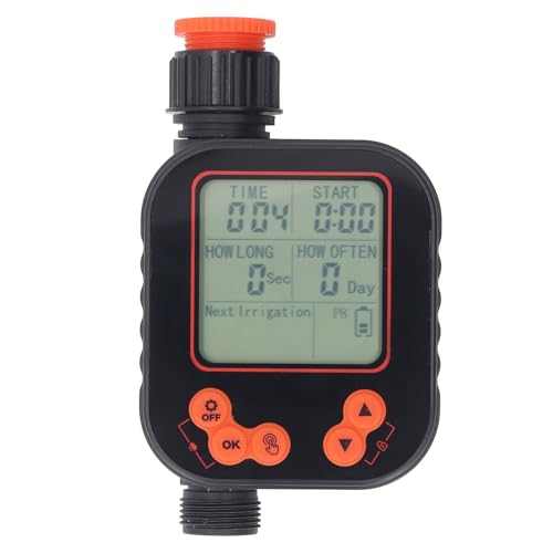 Fafeicy LCD -Display -Wassertimer mit Regensensor und Großem Display, Geeignet Zum Abkühlen oder Bewässern, Ideal für die Grüne Wand oder Tropfrohr von Fafeicy