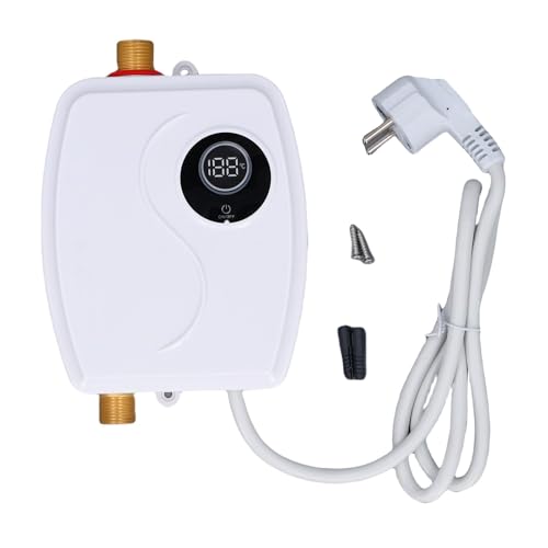 Fafeicy Mini -Warmwasserbereiter 1500W Tragbarer Elektrischer Touchscreen IPX4 WASGERFORTE SCHWEISSE SCHWEISE FÜR KITCHEN BAD -BAD RV (EU -Stecker 220 V) von Fafeicy