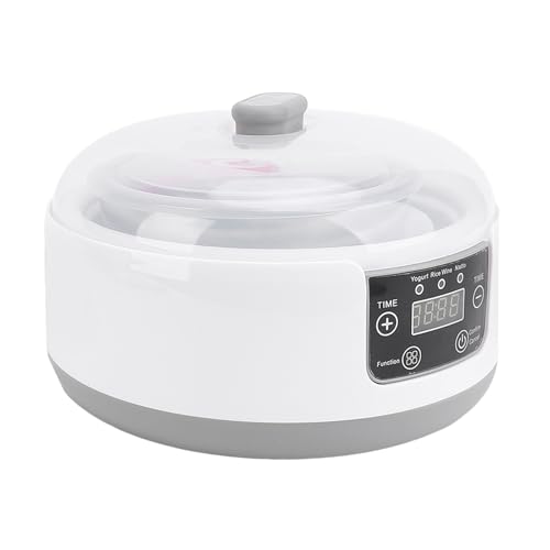 Fafeicy Natto Maker, Multifunktional Intelligentes Steuerungspanel Elektrischer Joghurthersteller Safer Maschinen 1.2L für Zuhause (EU-Stecker 100-240V) von Fafeicy